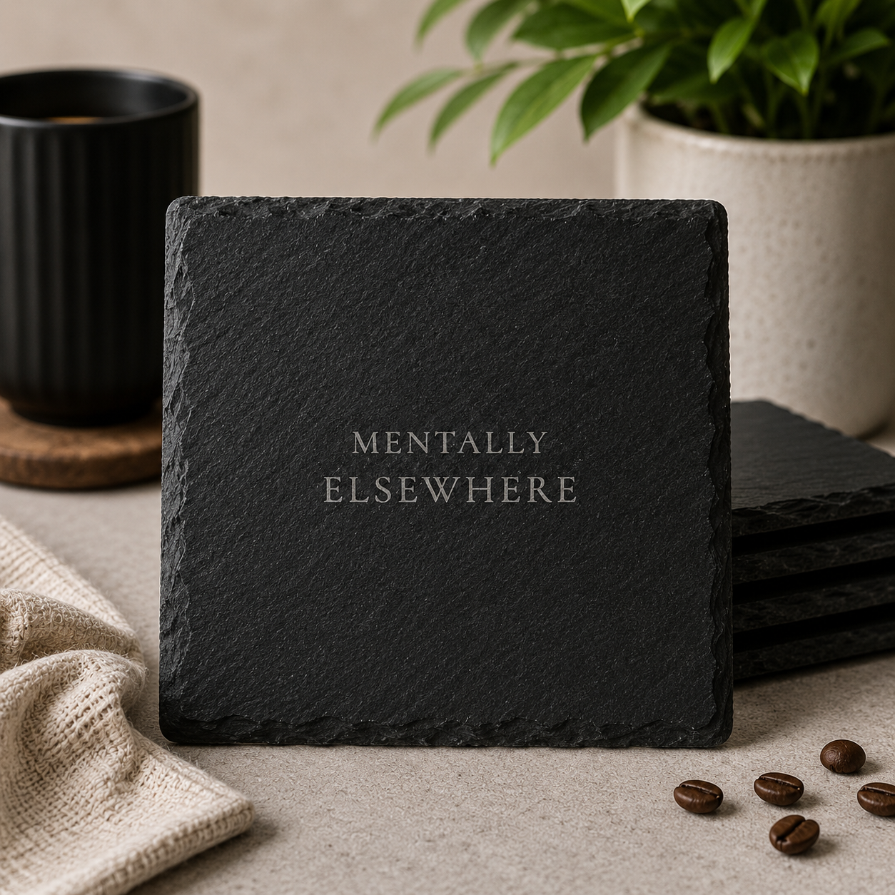 The Unhinged Collection - Engraved Slate Coasters