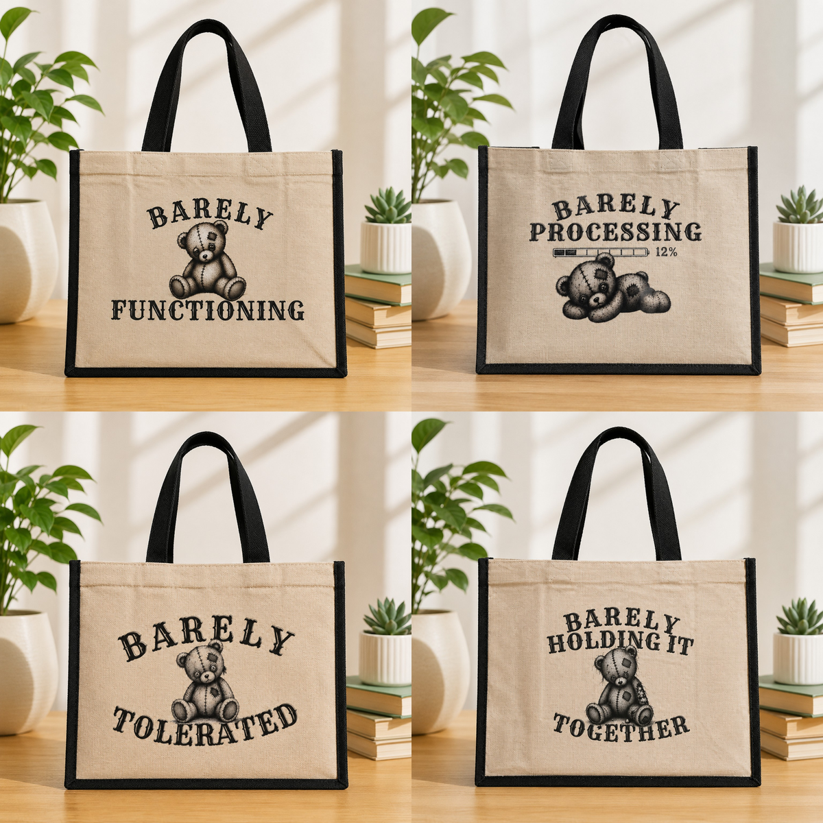 The Barely Collection Jute Bags